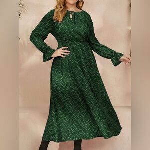 NWT Plus Size Flowy Long Sleeve Maxi Dress 2XL